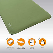 Load image into Gallery viewer, Vango Odyssey Double Self Inflating Sleep Mat, Epsom Green, 10 cm [Amazon Exclusive]
