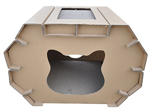 CA&T Scratch and Sleep Recyclable Cat House