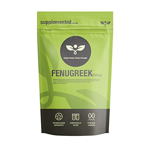 Fenugreek 600mg 90 Tablets UK Made. Pharmaceutical Grade