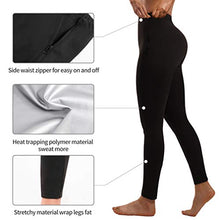 Load image into Gallery viewer, Chumian Sport Tights Leggings for Women Sauna Sweat Pants High Waist Tummy Control Yoga Pants with Zipper Gym Workout Leggings
