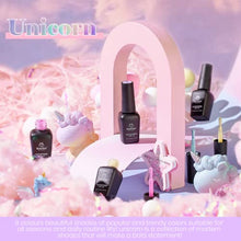 Load image into Gallery viewer, Beetles Gel Nail Polish, Unicorn Collection Pastel Blue Yellow Pink Gel Polish Soak off Baby Blue Yellow Purple Nail Polish Spring into Summer Best Easter Gel Polish Easter Decorations Nail Art Gifts
