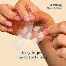 Load image into Gallery viewer, Rael Acne Pimple Healing Patch - Absorbing Cover, Invisible, Blemish Spot, Hydrocolloid, Skin Treatment, Facial Stickers, Two Sizes, Blends in with skin (96 Patches)
