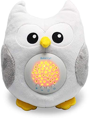 Baby Soother Cry Activated Sensor Toys Owl White Noise Sound Machine, Toddler Sleep Aid Night Light, Unique Baby Girl Gifts & Baby Boy Gifts, Woodland Baby Shower,Portable New Baby Gift Gender Neutral