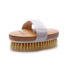 Load image into Gallery viewer, Ithyes Dry Brushing Body Brush Exfoliating Brush Natural Bristle bath Brush for Remove Dead Skin Toxins Cellulite,Treatment,Improves Lymphatic Functions,Exfoliates,Stimulates Blood Circulation
