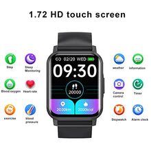 Load image into Gallery viewer, Ninkiyco Watches Men, Smart Watch with Blood Pressure Heart Rate Sleep Monitor, Fitness Tracker Step Counter Watch for Men Him Kids Dad Boyfriend Teenage Boys for iPhone Android Phone
