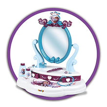 Load image into Gallery viewer, Disney 320233 Girls Hairdresser Table and Stool | New Model 2-in-1 Vanity Unit for Frozen 2 Fans Aged 3+ | Multicoloured with Accessories, Coiffeuse 2 en 1

