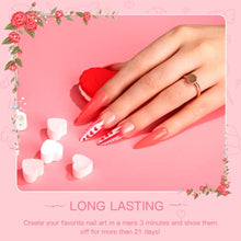 Load image into Gallery viewer, Beetles Gel Nail Polish Set - 6 Colors Pink Rose Red Spring Summer Nail Gel Kit Sweetheart Candies Collection Gifts for Women Mom Girlfriend Soak Off LED Nail Lamp Light Gel Manicure Kit
