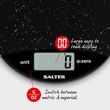 Load image into Gallery viewer, Salter 1009 BKDR Digital Kitchen Scale – Marble finish Easy to Read Circle Electronic Cooking Scale - Up to 8 kg – Black
