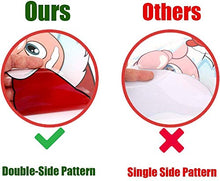 Load image into Gallery viewer, FINGOOO 74 Pieces Peeping Santa and Rudolph- Christmas Window Stickers Clings Snowflake Decal Window Decoration, 6 Sheets
