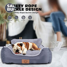 Load image into Gallery viewer, Masthome Dog Car Seat, Pet Booster Car Seat Bed for Dogs and Cats with Safety Belts &amp; Storage Pockets, Large Dog Bed for Car Traveling, Portable &amp; Washable - Grey
