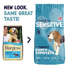 Load image into Gallery viewer, Burgess Sensitive Dry Puppy Food Rich in Turkey, 12.5 kg
