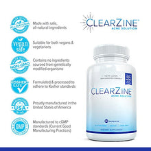 Load image into Gallery viewer, ClearZine Acne Solution - The Best Natural Acne Pills for Rapid Acne Treatment and Radiant Skin | Reduce Skin Redness and Prevent Breakouts for Clear Skin, 90 Capsules
