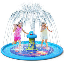 Load image into Gallery viewer, VATOS Updated Splash Play Mat Water Sprinkler for Kids - 67" Anti-Slip Sprinkler Pad with UFO Design Outdoor Water Toys for Toddlers Age 2+ Girls &amp; Boys Toddler Toys for Summer Garden Beach Backyard
