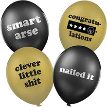 Load image into Gallery viewer, Congratulations well done balloons decorations - for graduation, exam results, driving test, new job, promotion - 12 pack
