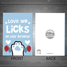 Load image into Gallery viewer, Red Ocean Happy Birthday Card From The Dog Pet Theme Novelty Card For Dog Lover Mum Dad Husband Wife
