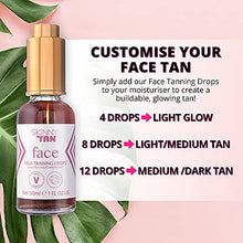 Load image into Gallery viewer, Skinny Tan Moisturising Face Tanning Drops 30ml |Instant Fake Tan |Coconut and Vanilla Aroma| Cruelty Free &amp; Vegan Skincare for Radiant Natural Glow
