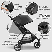 Load image into Gallery viewer, Baby Jogger City Mini GT2 All-Terrain Pushchair | Lightweight, Foldable Stroller | Opulent Black
