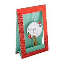 Load image into Gallery viewer, Christmas Card for Wife from Hallmark - 3D Ornamental Design with Hanging Bauble
