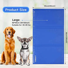 Load image into Gallery viewer, LITOSKY Dog Cooling Mat Large, Pet Self Cooling Mat Non-Toxic Gel, Pressure Activated Dog Cool Mat Pad, Pets Sleeping Bed Cooling Mat for Dogs Cats Puppy in Hot Summer, Waterproof 90x50xm
