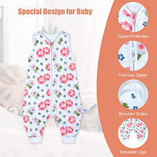 Load image into Gallery viewer, MOEMOE BABY Sleeping Bag with Legs Summer Sleeping Bag with Feet Muslin Toddler Sleep Bag 0.5 Tog Baby Sleeveless Wearable Blanket for Girls Boys 9 Months -5 Years
