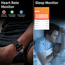 Load image into Gallery viewer, LEMFO Smart Watch Make and Answer Calls Voice Chat Smart Watch for Men with Heart Rate Sleep Monitor Fitness Tracker with 1.32" Full Touch Screen 20 Sports Modes Pedometer Watches Men for Android iOS

