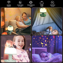 Load image into Gallery viewer, Toddler Night Light Lamp, LICKLIP Dimmable LED Bedside Lamp with Star Projector, Kids Night Lights with Timer Design &amp; Color Changing, Portable Rechargeable Lamp, Cute Gifts for Children Bedroom
