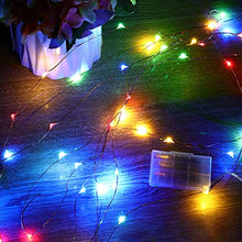 Load image into Gallery viewer, Ariceleo Mini Fairy Lights Battery Operate, 1 Pack Copper Wire Night Lights 3*AAA Battery Powered Led Starry Fairy String Lights for Bedroom, Christmas, Party, Wedding, Decoration(5m/16ft Multi)
