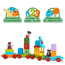 Load image into Gallery viewer, LEGO 10847 DUPLO Number Train Toy, Award-Winning Building Set with Large Number Bricks, Preschool Education Toys for Toddlers 1 .5 Years Old
