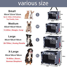 Load image into Gallery viewer, Collapsible Dog Crate Dog Carrier Portable and Travel Friendly Soft-Sided Fabric With Soft Mat Most Compact Indoor and Outdoor For Small Dog Cat-65x45x45cm(M)
