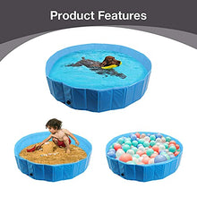 Load image into Gallery viewer, Pet Prime Foldable Pet Dog Swimming Pool 120 X 30 CM Pet Paddling Pool Portable Outdoor Garden Pool for Dogs Cats Pet Bath Tub…
