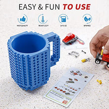 Load image into Gallery viewer, VANUODA Build-on Brick Mug, Novelty Coffee Cup, Unique Easter Valentine&#39;s Father&#39;s Day Halloween Birthday Present for Men Dad Him Kid Adult Friend, Santa Gifts Sets for Christmas, Compatible with Lego
