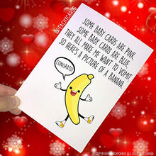 Load image into Gallery viewer, Congratulations Card Pregnancy Card New Baby Card Funny Card Joke Card Baby Shower Novelty Cards Pregnant Friend Co Worker PC165
