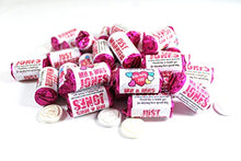 Load image into Gallery viewer, Personalised Mini Love Hearts Favours Just Married for Guests Table Favours. Each roll Contains 7 indivudual Sweets Suitable for Vegetarians (60)
