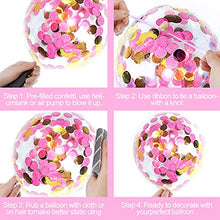 Load image into Gallery viewer, 60 Pieces Pink Balloons, Pale Pink Confetti Balloon, Pink and White Latex Helium Balloons 12 Inch for Girl&#39;s Birthday &amp; Christening, Baby Shower, Disney Princess, Wedding Party Decorations
