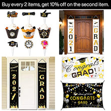 Load image into Gallery viewer, PartyWoo, Black and Gold Signs Banner, Decorations, Graduation Party Supplies 2022, Grad-9321
