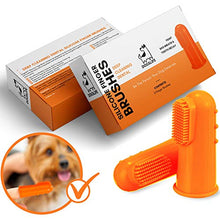 Load image into Gallery viewer, Finger Toothbrush for Dogs | Remove Tartar &amp; Stop Bad Breath | 5 Pack for Easy Dog Teeth Cleaning | Silicone Dog Toothbrush for Total Dental Care
