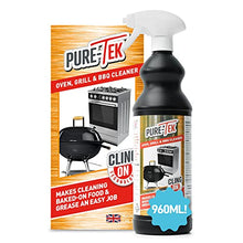 Load image into Gallery viewer, Pure-Tek Oven Cleaner Spray, BBQ Cleaner, 960ml, Oven Cleaner for Domestic Fan Assisted Ovens, Grills, Barbecues and Griddles, Cuts Through Tough Baked On Foods and Grime, for Kitchen and Outdoor Use
