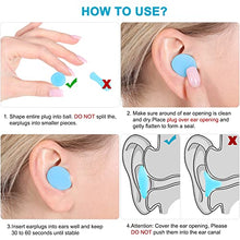 Load image into Gallery viewer, Reusable Silicone Ear Plugs, Waterproof Noise Cancelling EarPlugs for Sleeping, Shooting, Airplanes, Concerts, Mowing, 22dB Highest NRR
