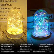 Load image into Gallery viewer, 2 Packs Fairy Lights Battery Powered, 5M 50 Led Silver Wire Warm White &amp; Multi-Colour Battery Operated Twinkle String Lights with Timer Remote Control for Outdoor, Christmas, Wedding, Indoor, Bedroom
