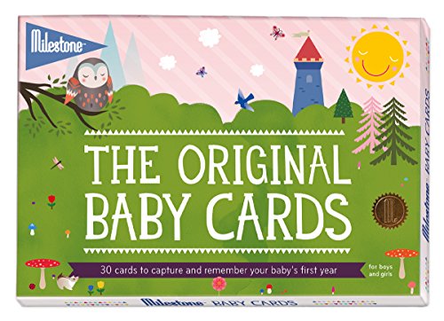 Original Baby Keepsake Cards by Milestone - Newborn’s First Year Memories