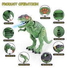 Load image into Gallery viewer, BAZOVE Dinosaur Toys for Kids 3-5 Year Old Boys Girls- LED Light Up Walking and Roaring Realistic T-Rex Dinosaur Toy - with Glowing Eyes Projection Spray Function Remote Control Dinosaur Toys(Age 3+)

