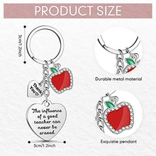 Load image into Gallery viewer, Teacher Gifts for Women Thank You Teacher Keychain Teacher Appreciation Gifts Teacher Gifts Keychain Jewelry Accessories Teacher Presents for Women Teachers Birthday Valentine New Year (Heart Style)
