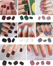 Load image into Gallery viewer, LADYING 8 Packs (192 PCS) Matte Press on Nails Short Acrylic Nails Press ons False Nails for Women, Stick Glue on Nails Set with Glue Nail File, Nail Art Salon Ballerina French Fake Tips
