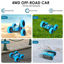 Load image into Gallery viewer, KIDWILL 2 in 1 Remote Control Car, Crawler &amp; 4WD, 2.4GHz R/C Car, High Speed Drift Off-Road Stunt Car with Cool Headlights, 2-Sided 360° Rotating, Kids Toy Race Cars for Boys Girls Birthday
