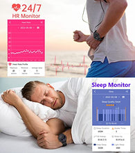 Load image into Gallery viewer, BRIBEJAT BT2 Smart Watch for Men Compatible with iPhone Huawei Samsung Android Phones (Dial/Answer Call) Built-in MP3 Player, IP68 Fitness Tracker, HR/Sleep Monitor, Black
