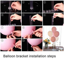 Load image into Gallery viewer, 4 Sets Table Balloon Stand Kit Balloon Holders for Tables Balloon Cups and Sticks Balloon Stick Floor Stand Table Balloon Stick Holder Table Decorations for Birthday Party Decorations
