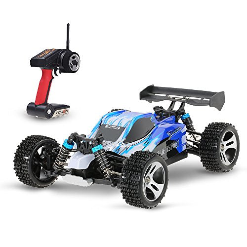 GoolRC Remote Control Car, A959 1/18 Scale RC Car for Boys adults Gifts 50km/h High Speed RTR Car with 2.4G 4WD Electric RTR Off-Road for 7 8 9 12 age (Blue)