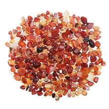 Load image into Gallery viewer, YiYa Red Agate Stone Tumbled Stones Gemstone Natural Crystal Quartz for Home Decoration Vase Filler Swimming Pool Bottom Potted Bottom Decoration (About 0.68 lb(310g)/Bag)
