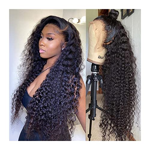 Wigs 13×4 Deep Wave Frontal Wig Curly Full Lace Front Human Hair Wigs Bob for Black Women 30 Inch Hd Transparent Water Wave Lace Front Wig Wig