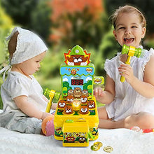Load image into Gallery viewer, VATOS Whack Game Toy with Mole,Mini Electronic Arcade Game,Pounding Bench Coin game with 2 Hammers Toy,Interactive Educational Developmental Game for Toddlers Kids Girls and Boys Age 3 4 5 6 Years Old
